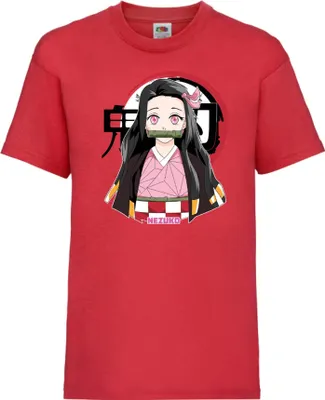 Immagine prodotto di Maglietta per bambini Demon Anime Slayer Nezuko Kamado 05 Tanjiro Sister, 9-11 Jahr - 140 , Rouge