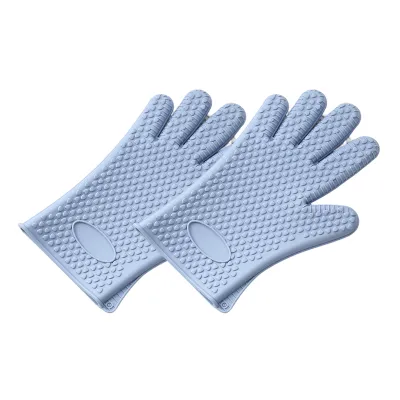 Produktbild von 2 Stück Ofenhandschuh mit Haken-Design, Verbrühschutz, Silikon, Wärmedämmung für die Küche, Mikrowellenhandschuhe für den täglichen Gebrauch