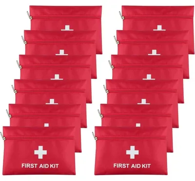 Produktbild von Erste-Hilfe-Tasche leer Nylon Rot 20x14 cm wasserdicht