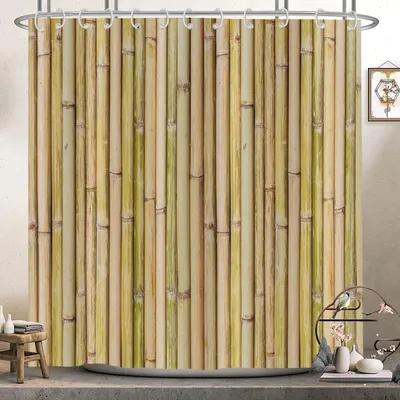 Immagine prodotto di Tenda da doccia in bambù, 180 x 200 cm