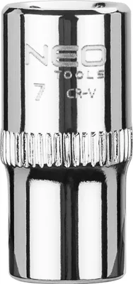 Obrázek produktu pro NEO TOOLS Šestihranná hlavice 1/4", 7 mm, superlock