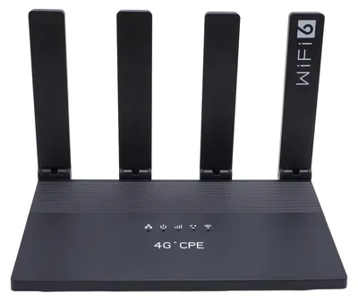 Obrázek produktu pro 4G LTE CPE router, bezdrátový WiFi 6, odblokovaný modem, hotspot s rychlostí 300 Mb/s, 4 antény, slot pro SIM kartu, WR800, zástrčka EU