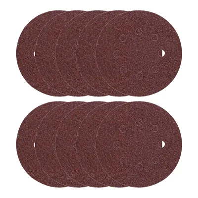 Produktbild von HiKOKI Haft-Schleifscheiben Holz, Metall 125mm 10 Stück, Schleifpapier, Schleifblätter, Klettscheiben, Tellerschleifer Körnung:K. 240