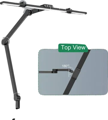 Obrázek produktu pro Stolní lampa, nastavitelné barevné režimy, design šetrný k očím, typ A, zástrčka EU