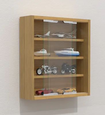 Produktbild von VCM Glasvitrine hängend | Vitrine Glas mit ESG-Sicherheitsglas | Maße: H. 40 x B. 37 x T. 10 cm| Hängevitrine Glas | Modern und platzsparend | Glas Vitrinenschrank -  Agisa S