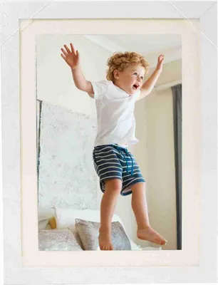 Produktbild von Holz-Fotorahmen Tisch Ölgemälde Aufbewahrungsbox Kinderkunst-Rahmen Kinder Flip DIY-Fotorahmen