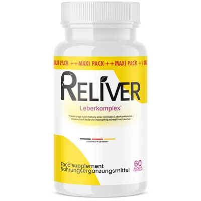 Produktbild von Reliver Kapseln | aus reinen Pflanzenölen | für Frauen & Männer geeignet | 60 Kapseln Inhalt