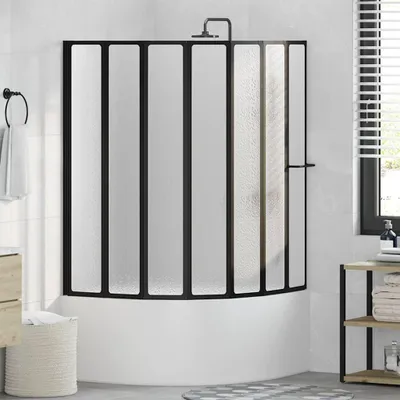 Produktbild von vidaXL Duschwand Duschabtrennung 140 x 168 cm 7 Faltwände