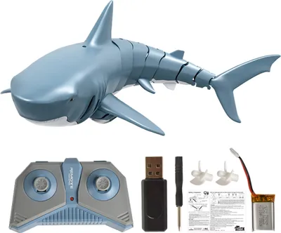 Produktbild von RC Boot Mini RC Shark Fernbedienung Spielzeug Schwimmspielzeug Unterwasser RC Boot Elektro Rennboot Parodie Spielzeug Pool