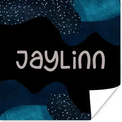 Produktbild von MuchoWow® Poster Jaylinn - Pastell - Mädchen 100x100 cm - Babyzimmer