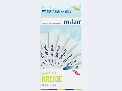 Produktbild von Milan Tafelkreide 12St ws