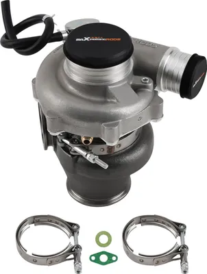Zdjęcie produktu dla Turbosprężarka kęsowa do silników 1.4L-3.0L łożyska ceramiczne chłodzenie wodą + olejem V-band NOWOŚĆ
