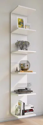 Produktbild von VCM Holzregal hängend | platzsparendes Regal | Maße: H. 180 x B. 35 x T. 30 cm | Elegantes Regal hängend | Aufbewahrungsregal | Bücherregal | Wandboard - Lazas