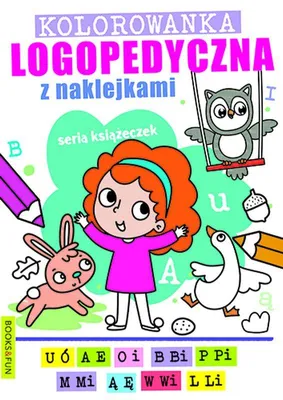 Zdjęcie produktu dla Kolorowanka logopedyczna z naklejkami dla dzieci