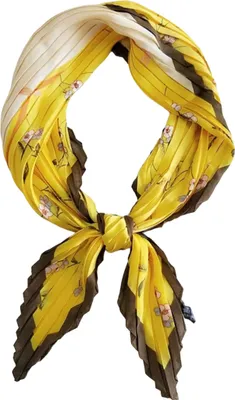 Zdjęcie produktu dla Chusta Grace - Elegancka Żółta Chusta na Każdą Okazję KP33843