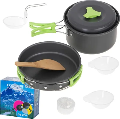 Image de Batterie de cuisine de randonnée, marmite de camping, casserole XL