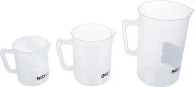 Messbecher-Set 3-tlg., 500/1000/2000 ml, lebensmittelecht, weiß
