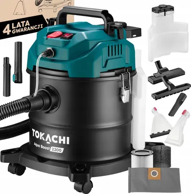 Zdjęcie produktu dla Odkurzacz piorący 4w1 Tokachi Aqua Boost, 2200 W, filtr HEPA, pojemność 20 litrów, do mycia, moc 2200 W