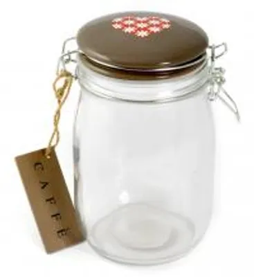Immagine prodotto di H&H Barattolo In Vetro Tappo Cromato Caffe'Cc1000