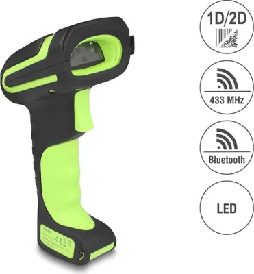 Produktbild von DELOCK Industrie Barcode Scanner 1D/2D 433MHz/Bluetooth