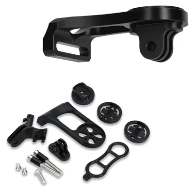 Produktbild von kwmobile Halterung kompatibel mit Garmin Edge / Bryton Rider / CatEye - Fahrrad Halter in Schwarz Fahrradcomputer Lenkerhalterung