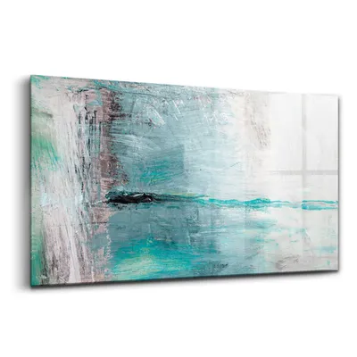 Obrázek produktu pro Obraz z tvrzeného skla - malba Stien - tvrzené sklo - 100x50 cm - abstraktní olejová textura