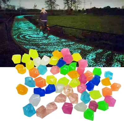 Produktbild von Leuchtende Gartensteine, 300 Stück, grün, für Außenbereiche