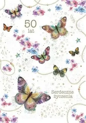 Zdjęcie produktu dla Kartka okolicznościowa Urodziny 50 - Trend