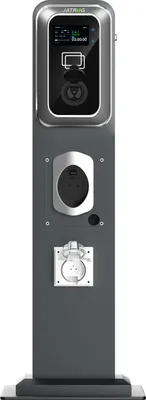Image de JATRHG K2 Kit de station de recharge, 22 kW / 32 A, triphasé, avec prise de type 2 et protection de prise pour véhicules électriques, support inclus
