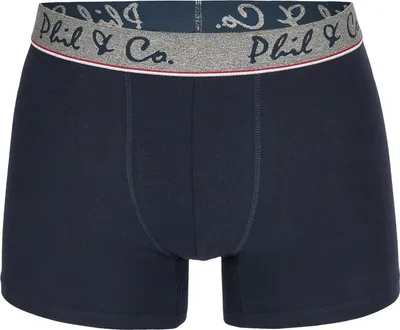 Produktbild von Phil & Co. Berlin Herren Retro Pants 6-Pack Jersey Core - Navy-Blue-Grey - Größe L