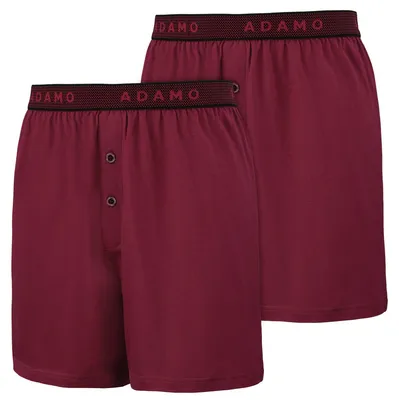 Produktbild von Adamo 2er-Pack Boxershorts Übergröße weinrot