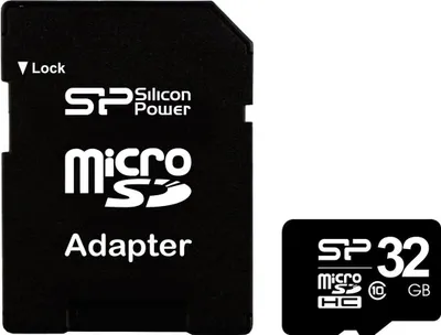 Immagine prodotto di Scheda MicroSD Silicon Power da 32 GB SDHC Classe 10 con adattatore