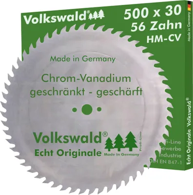 Produktbild von Volkswald ® Sägeblatt CV 500 x 30 mm Z= 56 geschränkt Tischkreissägen Wippkreissägen und Formatkreissägen