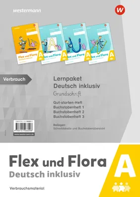 Produktbild von Flex und Flora Lernpaket Deutsch inklusiv A (Grundschrift)