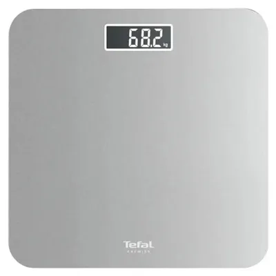 Obrázek produktu pro Tefal Premiss PP1801V0, Elektronická osobní váha, 160 kg, 100 g, Stříbrná, kg, lb, ST, Čtverec