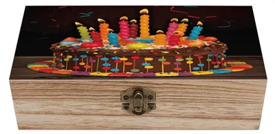 Productafbeelding van Houten Opbergdoos voor Sieraden en Hobbyartikelen