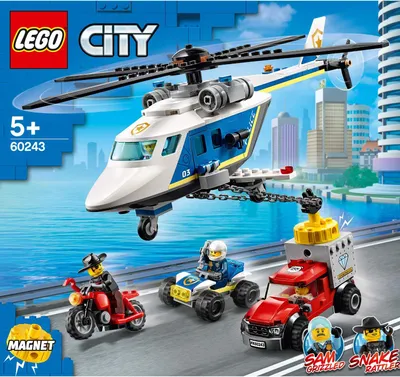 Productafbeelding van LEGO City Achtervolging met politiehelikopter, 60243