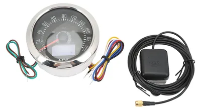Obrázek produktu pro GPS otáčkoměr 3 v 1, 200 km/h, 85 mm, 9–32 V, 7 barev podsvícení, proti zamlžování, univerzální pro lodě, auta, karavany a motocykly