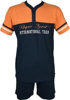 Immagine prodotto di Pigiama uomo manica corta pantalone corto collo serafino cotone RAGNO articolo N66024, 3 - TERZA, Cotone 100%