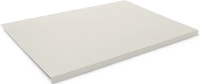 Produktbild von Schreibtischunterlage mit Kantenschutz Leder Weiß cm 70x50 - Rutschfester Boden - Hergestellt in Italien