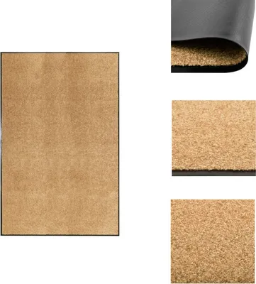 Produktbild von vidaXL Fußmatte Waschbar Creme 120x180 cm - Fußmatten