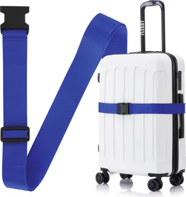 Produktbild von Flexot® Koffergurt mit Clip-Schnalle - Kofferband, Bänder für Reisekoffer, Befestigungsgurt für Reisekoffer, Gurt für Handgepäck und Trolleys