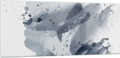Produktbild von Bilder auf glas - Einteilig - Abstraktion Blau Minimalismus - 100x40cm - Glasbilder - Wandbilder - Bilder - Wanddekoration aus Glas - Glas Bilder - Wandbild auf Glas - GAB100x40-4941