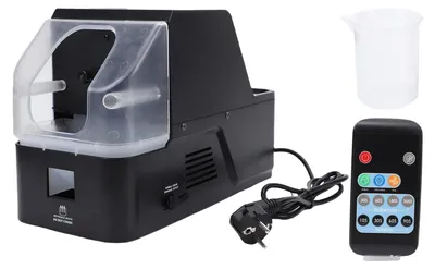 Produktbild von Nebelblasenmaschine, leistungsstarker Maker, Fernbedienung, Rauch für Partys, Hochzeiten, Festivals, Geburtstage, Veranstaltungen, Schwarz, EU-Stecker