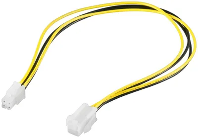 Immagine prodotto di Goobay 51359 Cavo di alimentazione per PC ATX12 P4, 4 pin, 0,4 m - P4 maschio > P4 femmina