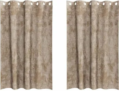Produktbild von vidaXL Samtvorhänge 2 stk. Champagner 175 x 140 cm Samt