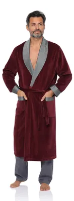 Productafbeelding van Solidchoice - Elegante Velours Badjas voor Mannen