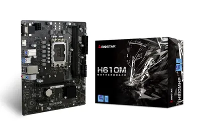 Produktbild von Biostar H610MHP, Intel, LGA 1700, Intel® Celeron®, Intel® Core™ i3, Intel® Core™ i5, Intel® Core™ i7, Intel® Core™ i9,..., 65 W, DDR4-SDRAM, 64 GB