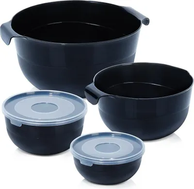 Immagine prodotto di Set di 4 ciotole da cucina per miscelare, sbattere e conservare