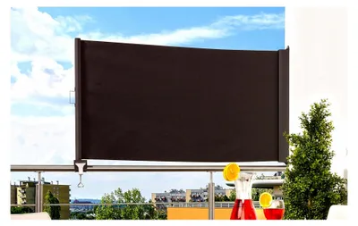 Produktbild von Balkonmarkise Sichtschutz anthrazit H80 ausziehbar bis 200cm